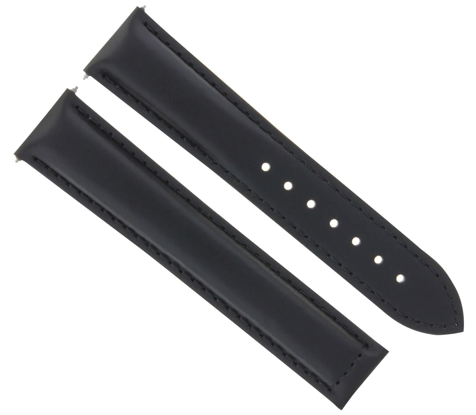 CLASSIC MENS SMOOTH LEATHER STRAP BAND FOR ORIS WATCHES CLASP - 22MM