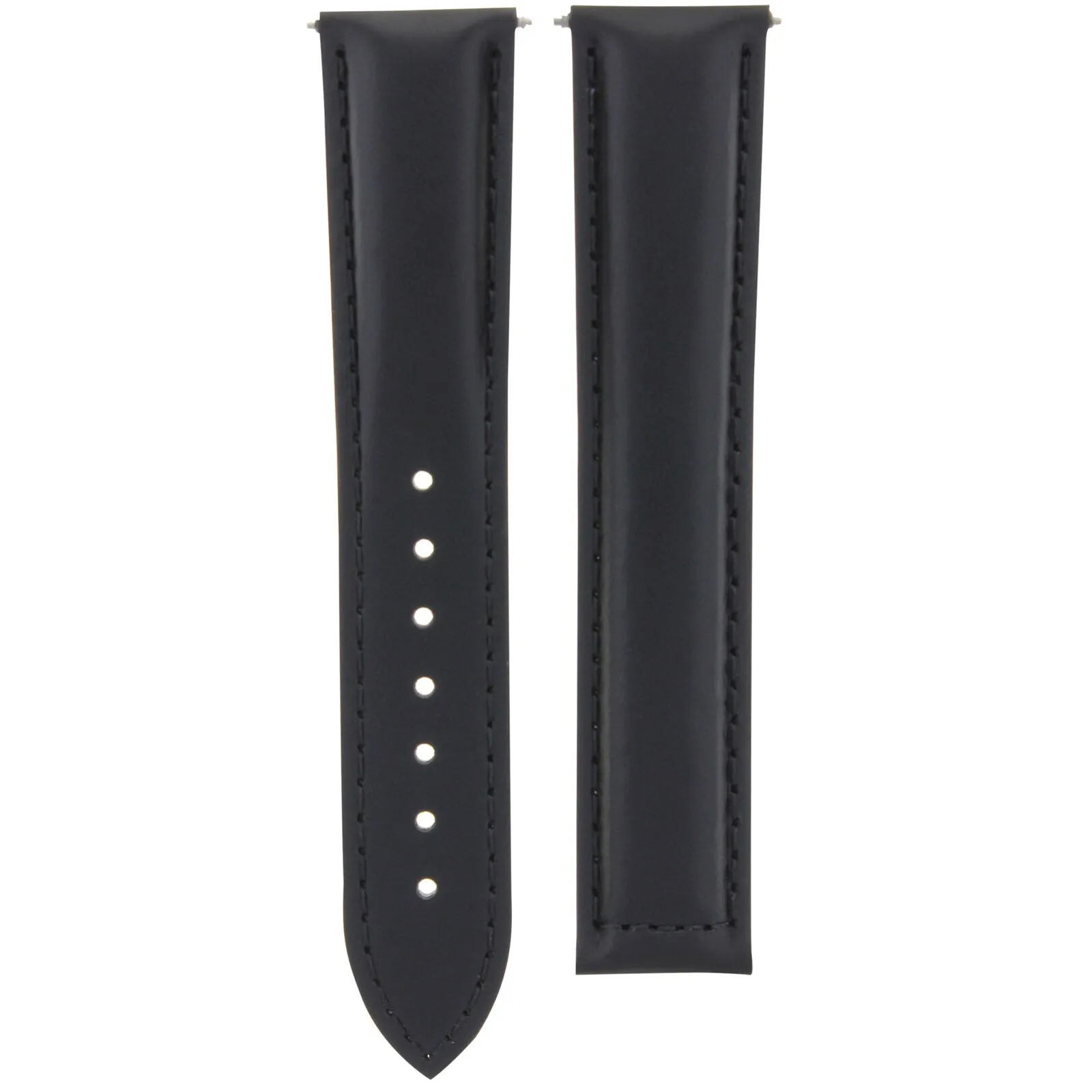 CLASSIC MENS SMOOTH LEATHER STRAP BAND FOR ORIS WATCHES CLASP - 24MM