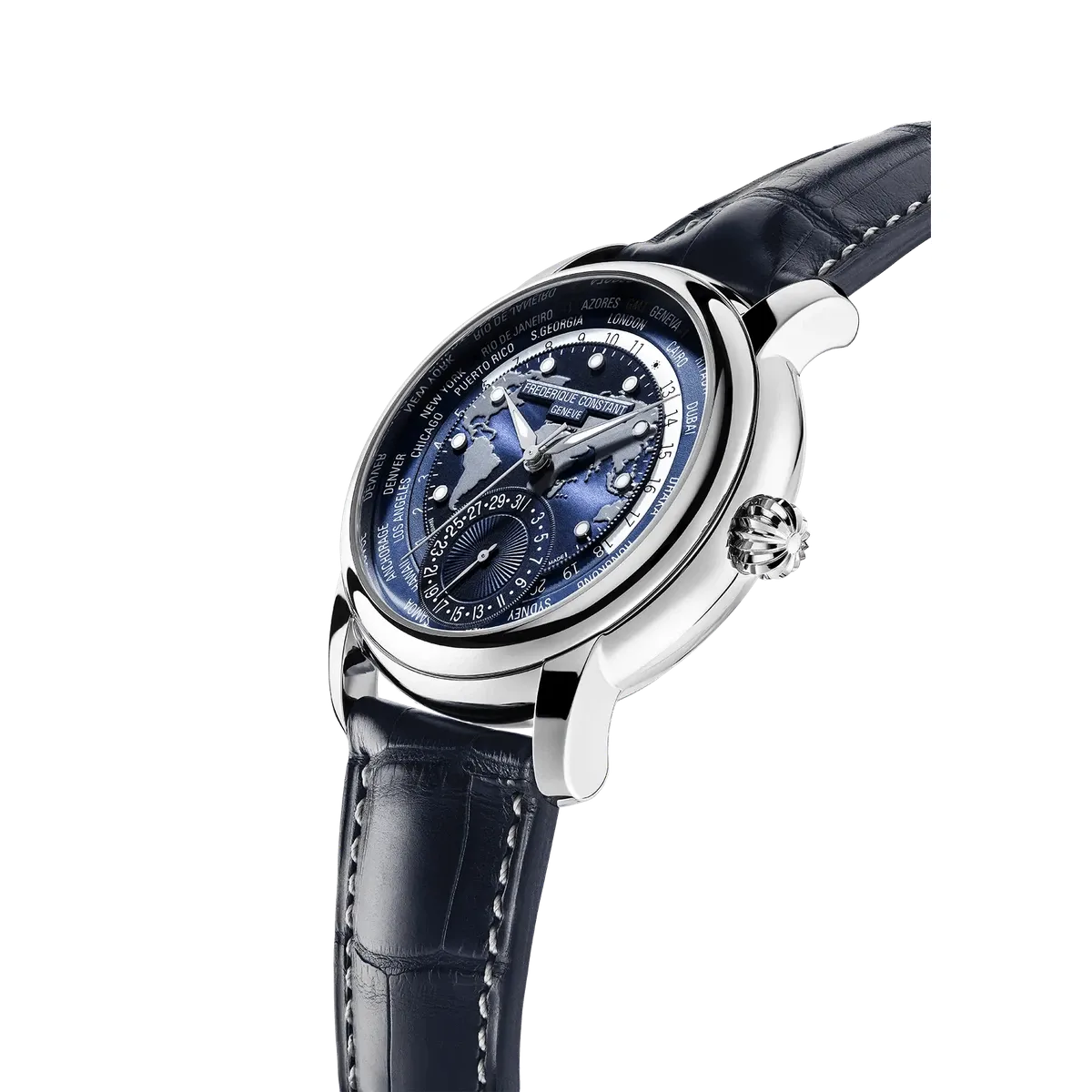Classic World Timer Automatic Watch - Blue