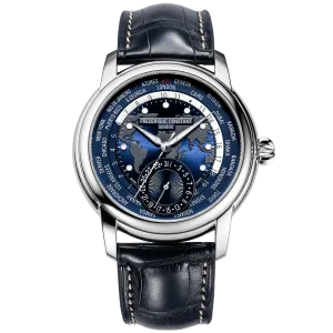 Classic World Timer Automatic Watch - Blue