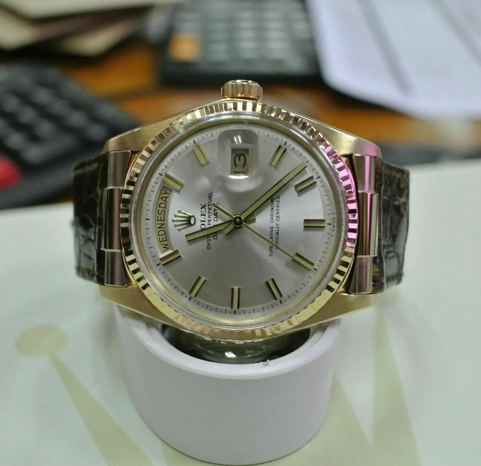 CUSTOM STRAP END PIECE FOR ROLEX PRESIDENT DAY DATE 1802 1803 1805 18038 T/TONE