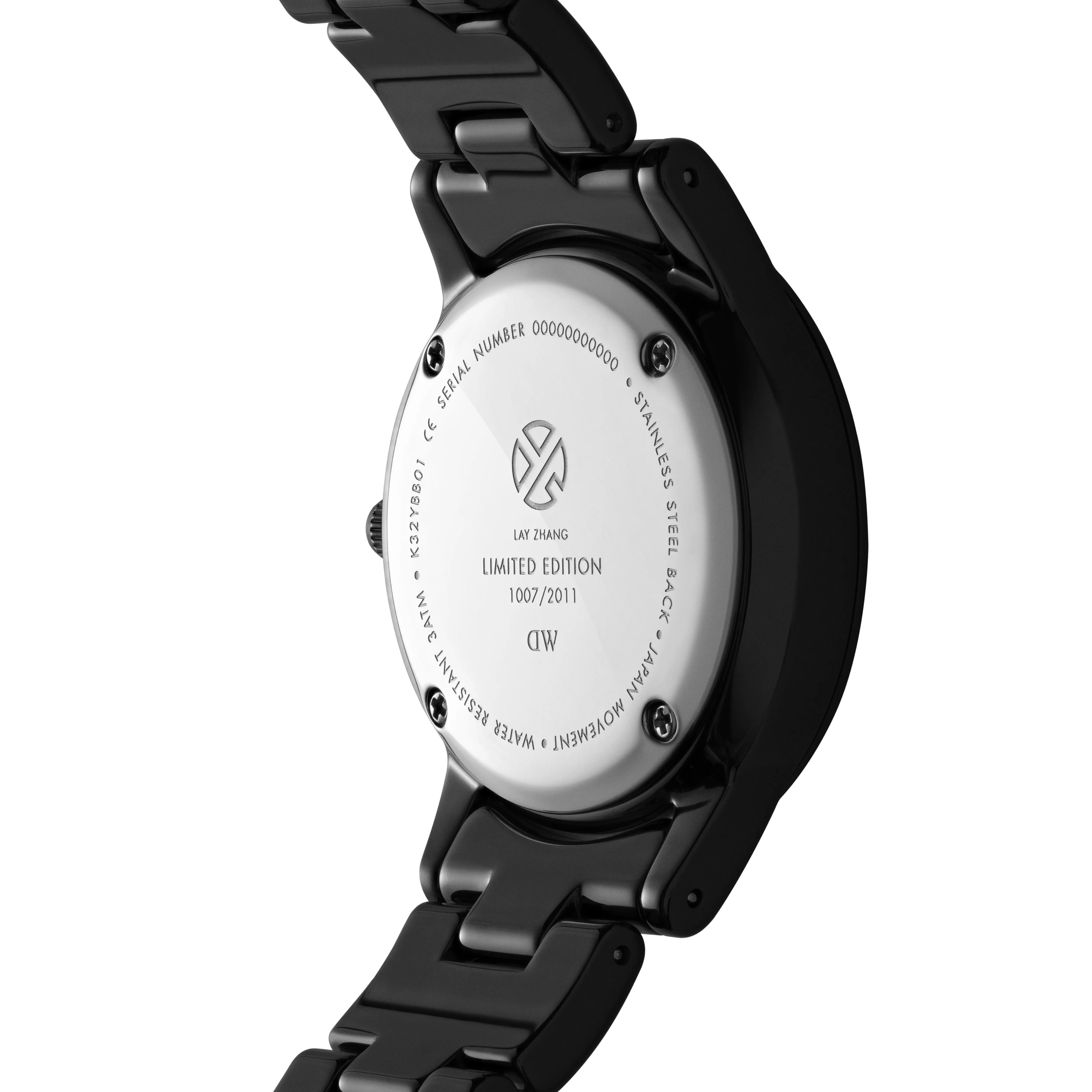 Daniel Wellington Women Iconic Link Lay Limited Ceramic 32 B Black Watch - DW00100455