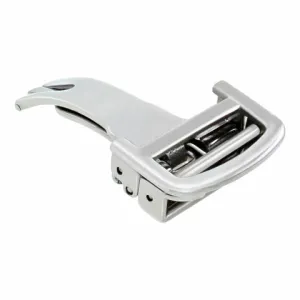 DEPLOYMENT WATCH BAND BUCKLE CLASP 16/18MM FIT CARTIER WATCH LEATHER STRAP SHINY