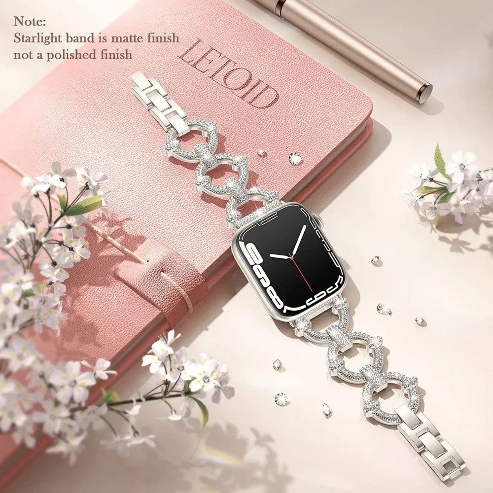 Diamond Butterfly Metal Strap for Apple Watch