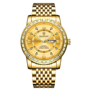 Diamond Dual-calendar Luminous Quartz Watch - B2202