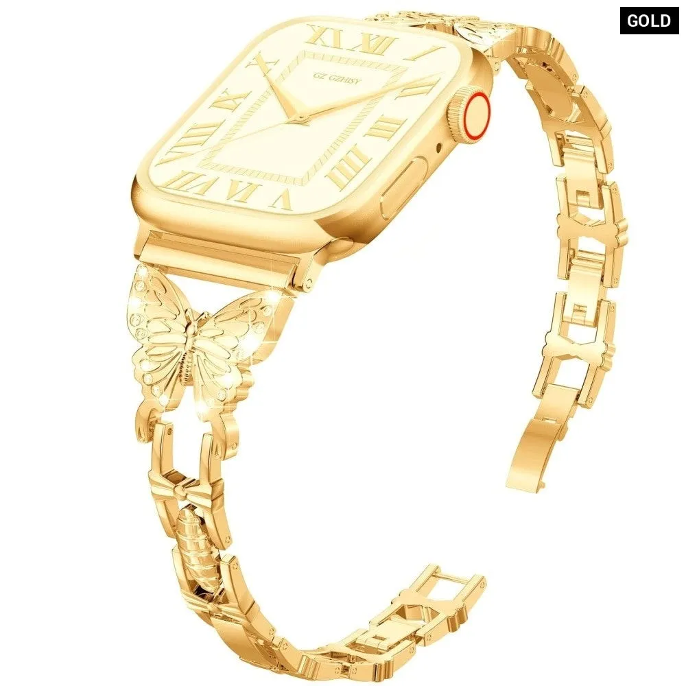 Diamond Metal Butterfly Strap for Apple Watch