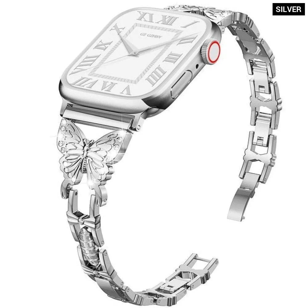 Diamond Metal Butterfly Strap for Apple Watch