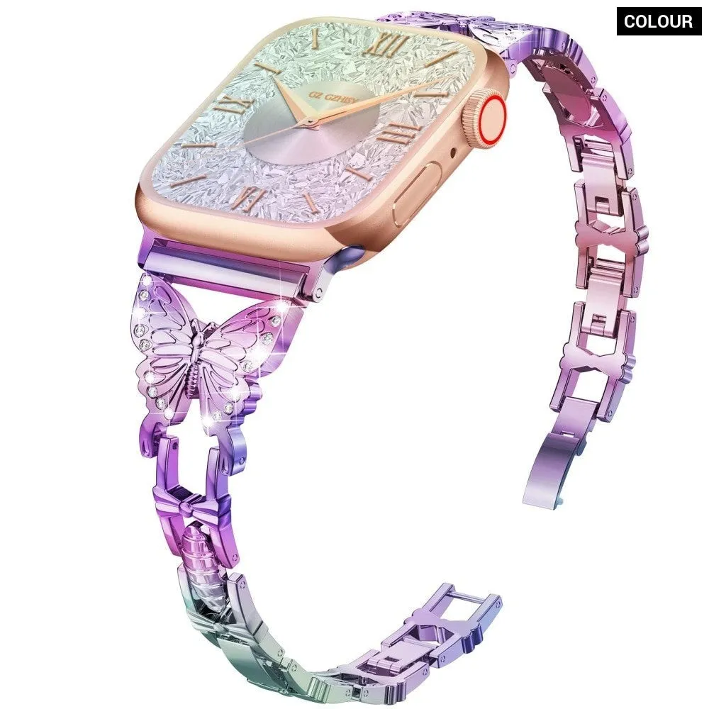Diamond Metal Butterfly Strap for Apple Watch