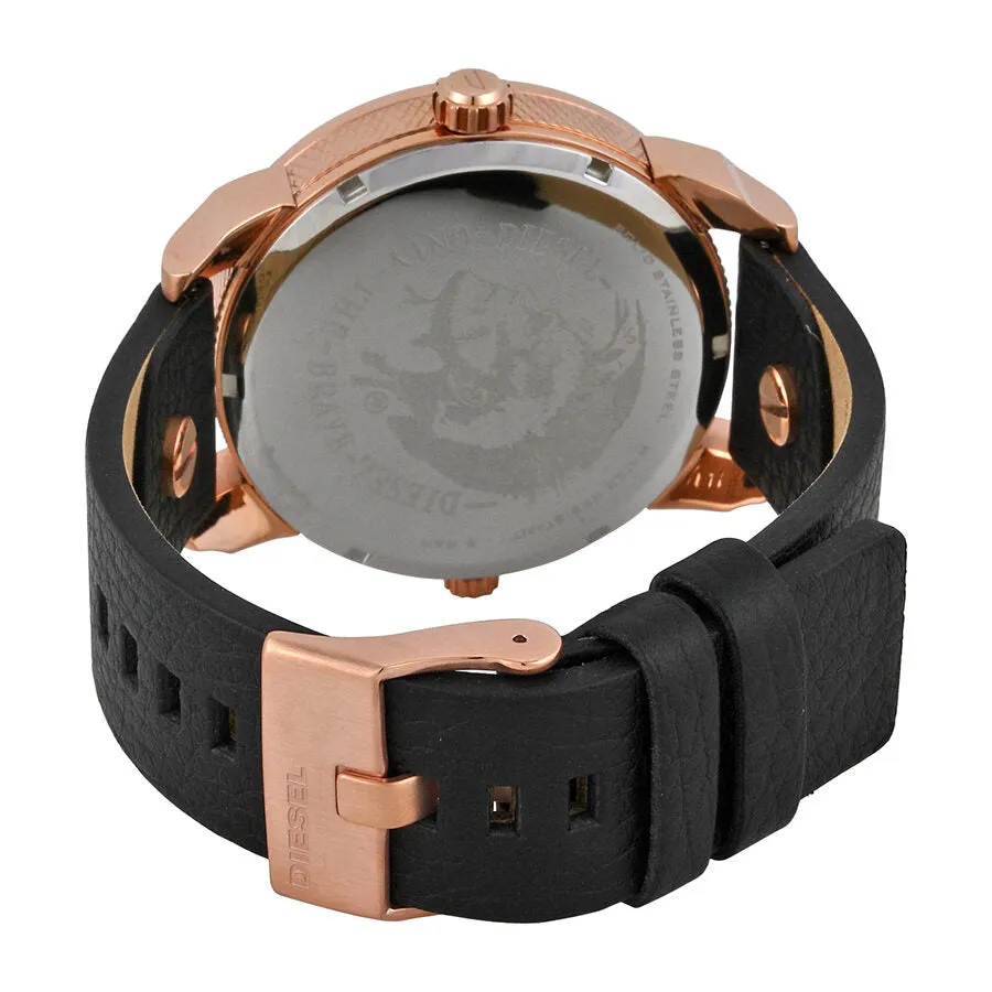 Diesel Mini Daddy Black Dual Time Dial Men's Watch DZ7317