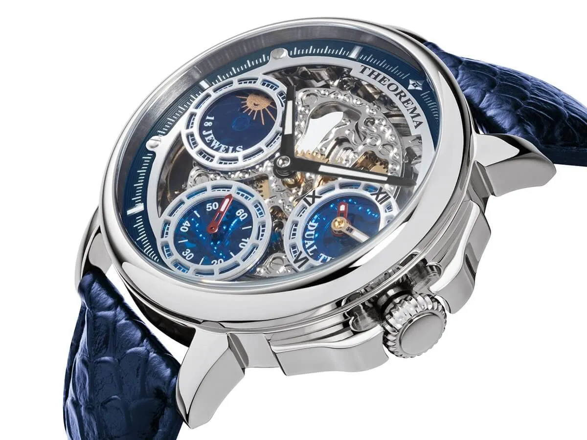 Dual-Time Buenos Aires Theorema - GM-114-11 | Silver | Made in Germany
