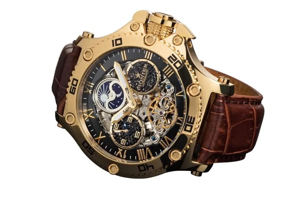 Dual-Time Hawaii Pionier GM-514-2 | Gold | Made in Germany