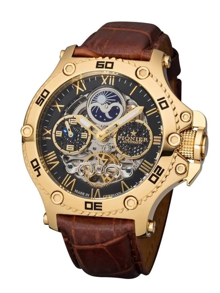 Dual-Time Hawaii Pionier GM-514-2 | Gold | Made in Germany
