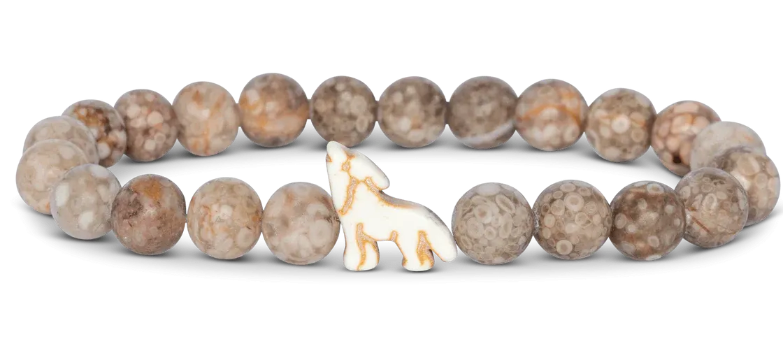 Fahlo Animal Tracking The Scout Bracelet - Wolf