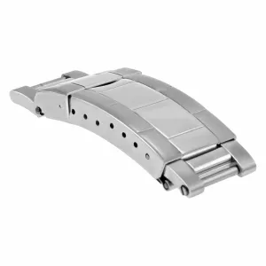 FLIP LOCK CLASP DIVER EXTENSION BUCKLE FOR ROLEX GMT OYSTER WATCH BAND SHINY /CE