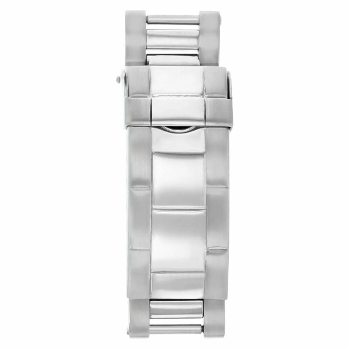 FLIP LOCK CLASP DIVER EXTENSION BUCKLE FOR ROLEX GMT OYSTER WATCH BAND SHINY /CE