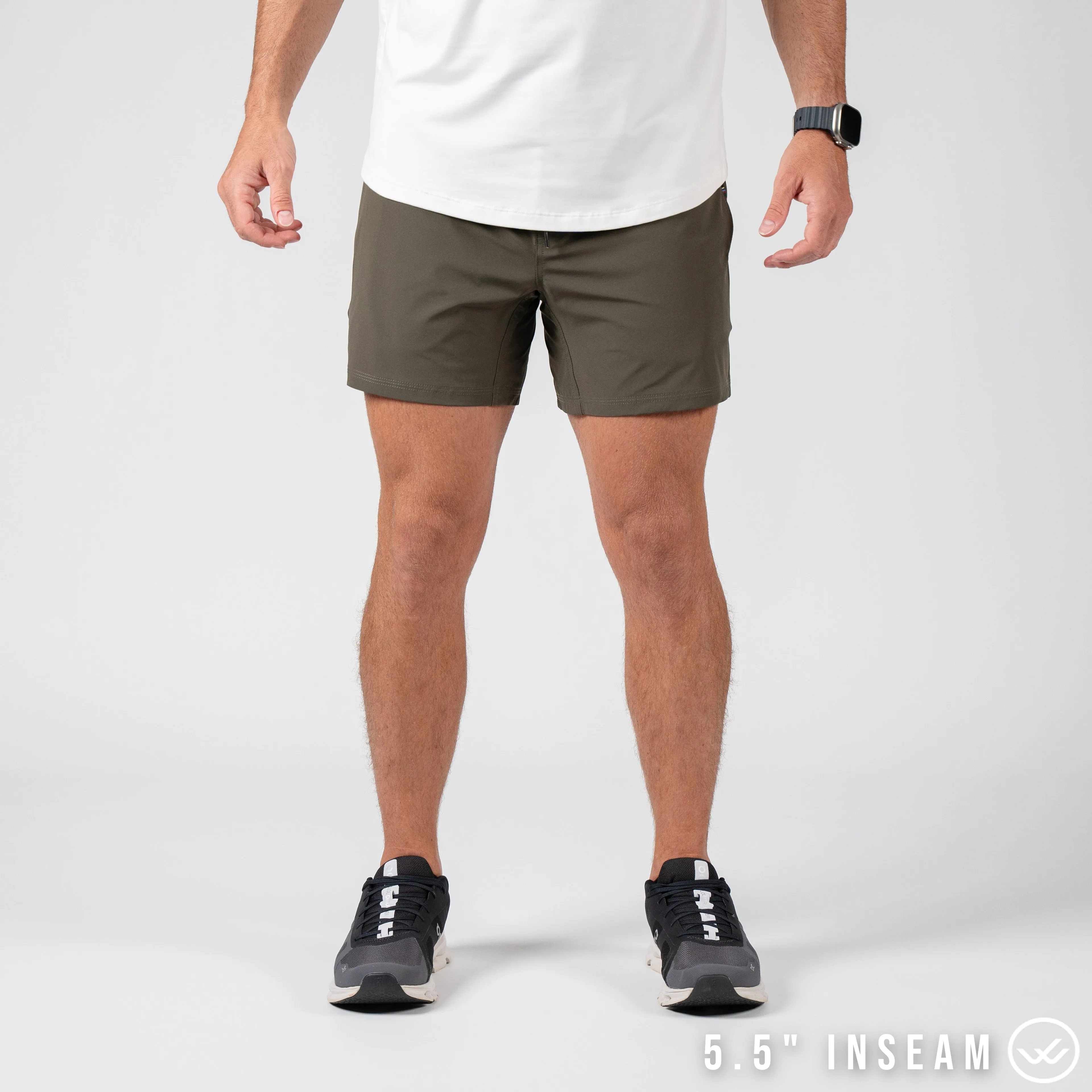 Flow 2.0 Short (Athletic) - Olive 5.5" & 7" - Linerless