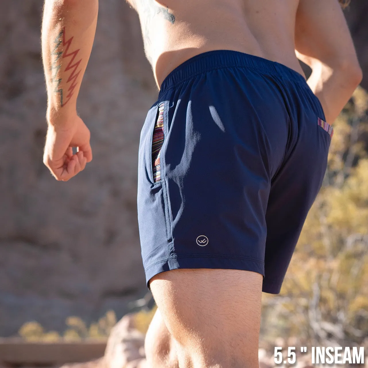 Flow Short (Athletic) - Adriatic 5.5" & 7" - Linerless