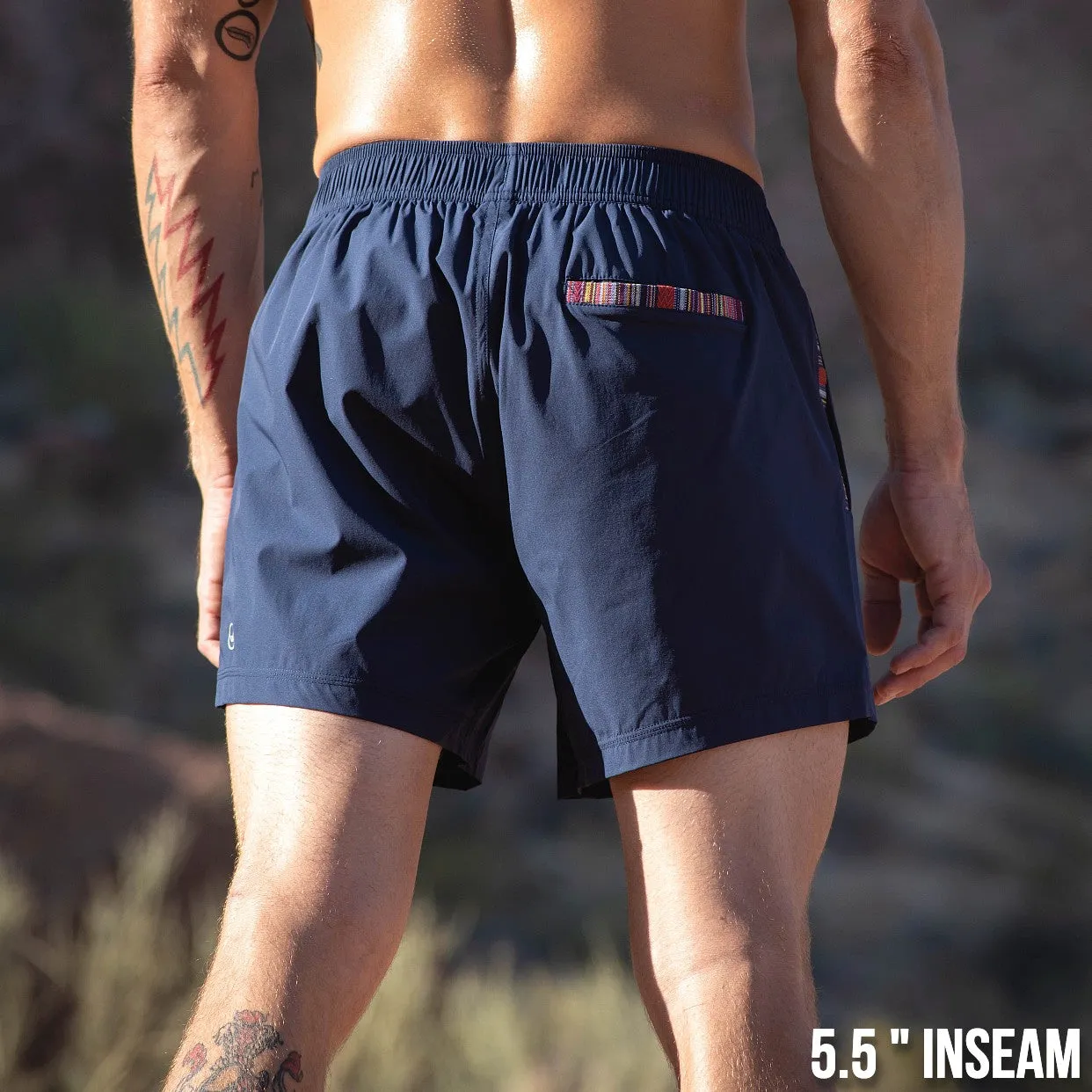 Flow Short (Athletic) - Adriatic 5.5" & 7" - Linerless
