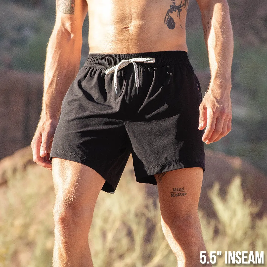 Flow Short (Athletic) - Jet 5.5" & 7" - Linerless