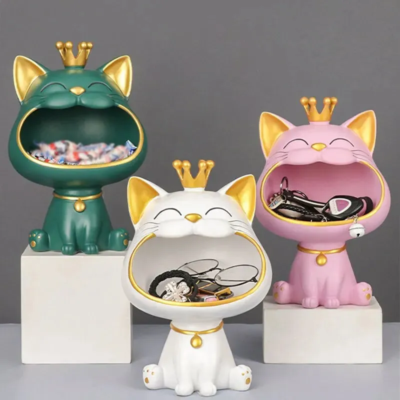 'Fortune Meow Majesty' Key Tray