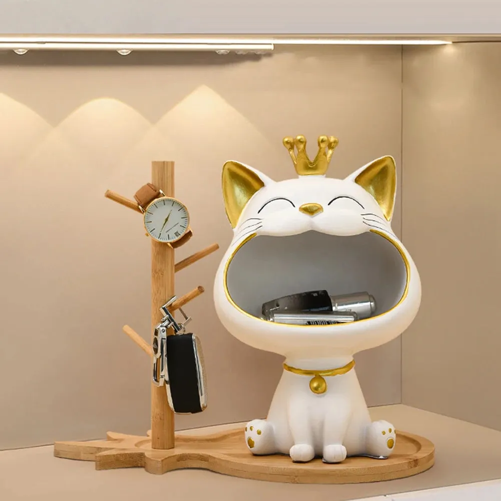 'Fortune Meow Majesty' Key Tray