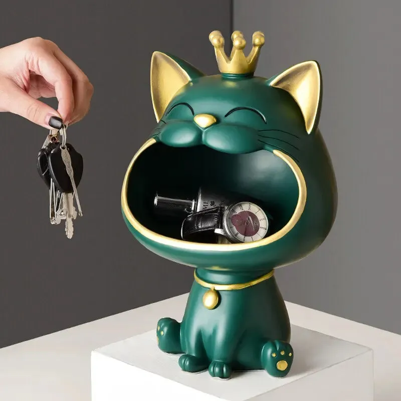 'Fortune Meow Majesty' Key Tray