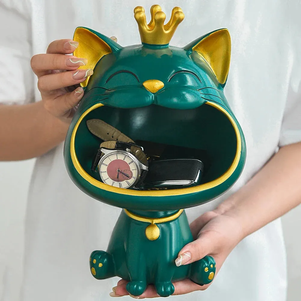 'Fortune Meow Majesty' Key Tray
