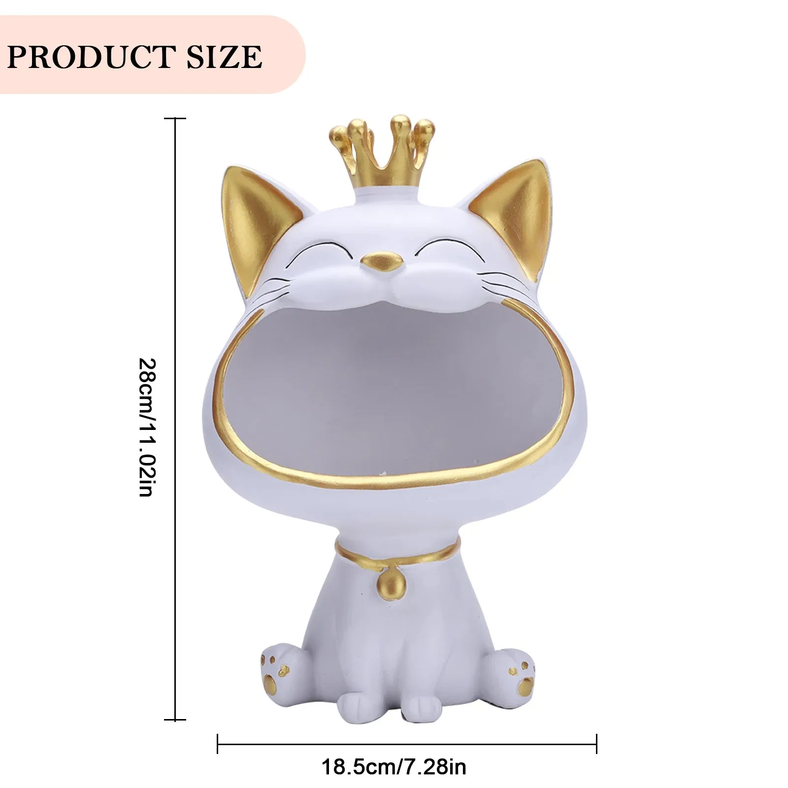 'Fortune Meow Majesty' Key Tray