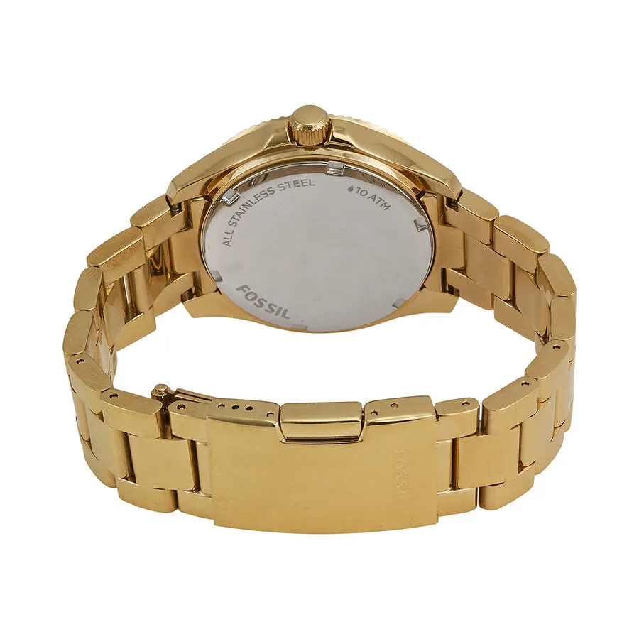Fossil Ceclie Multi-Function Champagne Dial Gold Steel Ladies Watch AM4570