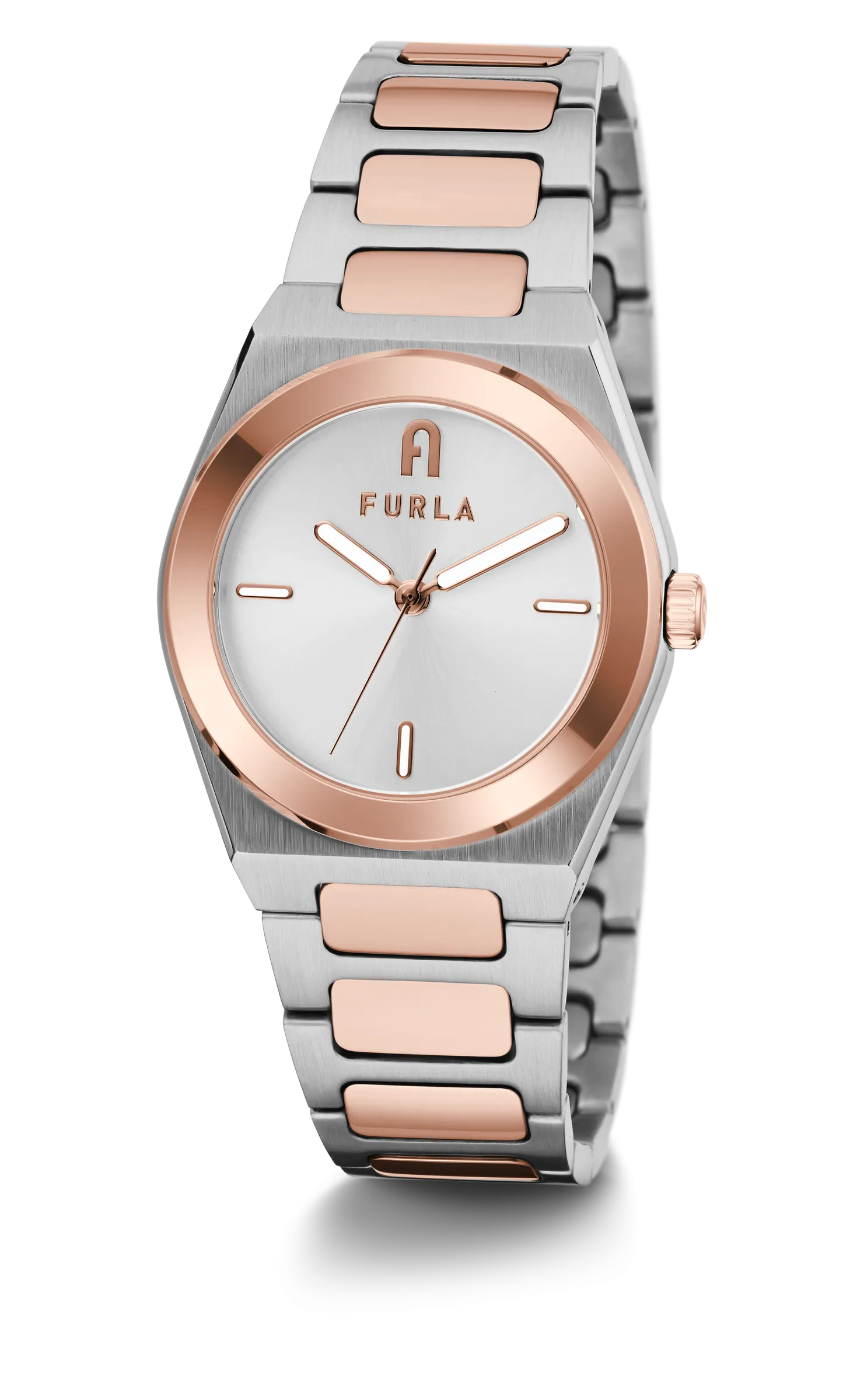 Furla - Tempo Mini Rose Gold/Silver Bracelet Watch