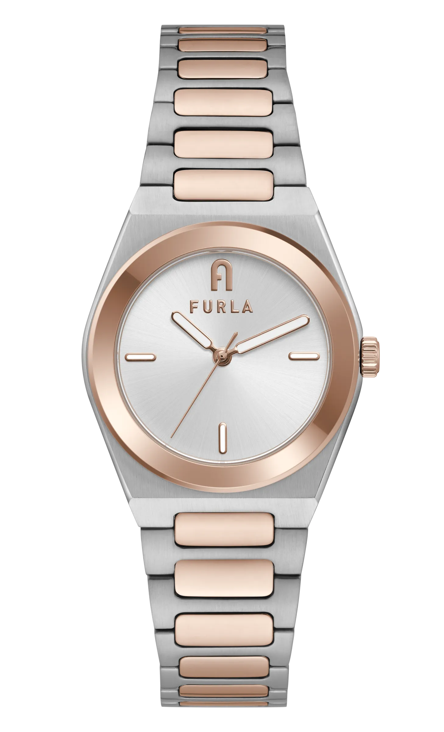 Furla - Tempo Mini Rose Gold/Silver Bracelet Watch