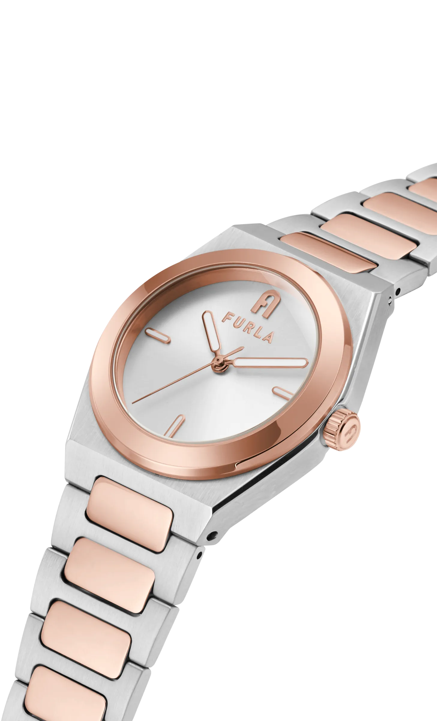 Furla - Tempo Mini Rose Gold/Silver Bracelet Watch