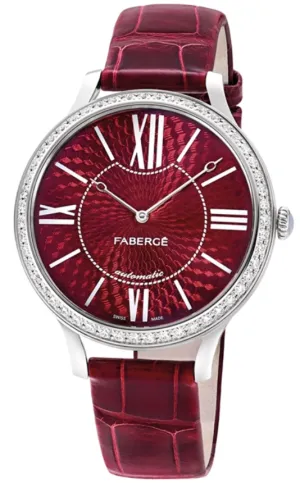FWatch Lady 18ct White Gold Red Dial