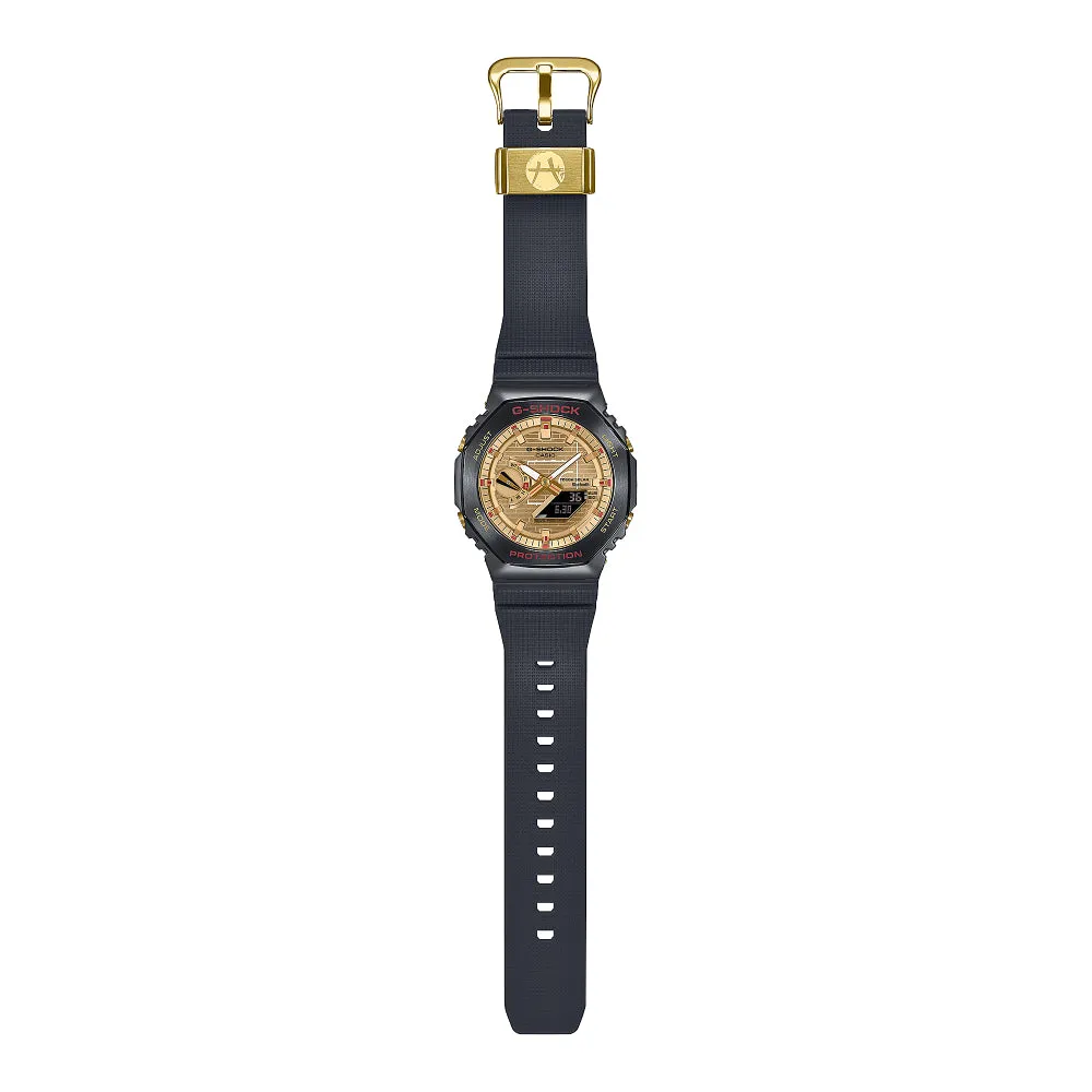 G-Shock G-Steel Analog/Digital Hachimura Resin Watch - Gold Dial