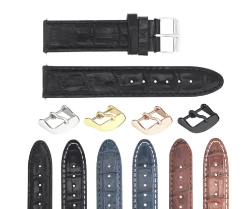 GENUINE LEATHER WATCH BAND STRAP FOR TUDOR WATCH - 22 MM