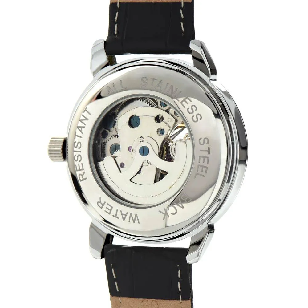 Gift for Dad Father's Day Gifts Openwork Watch Personal Message for Dad from Daughter or Son