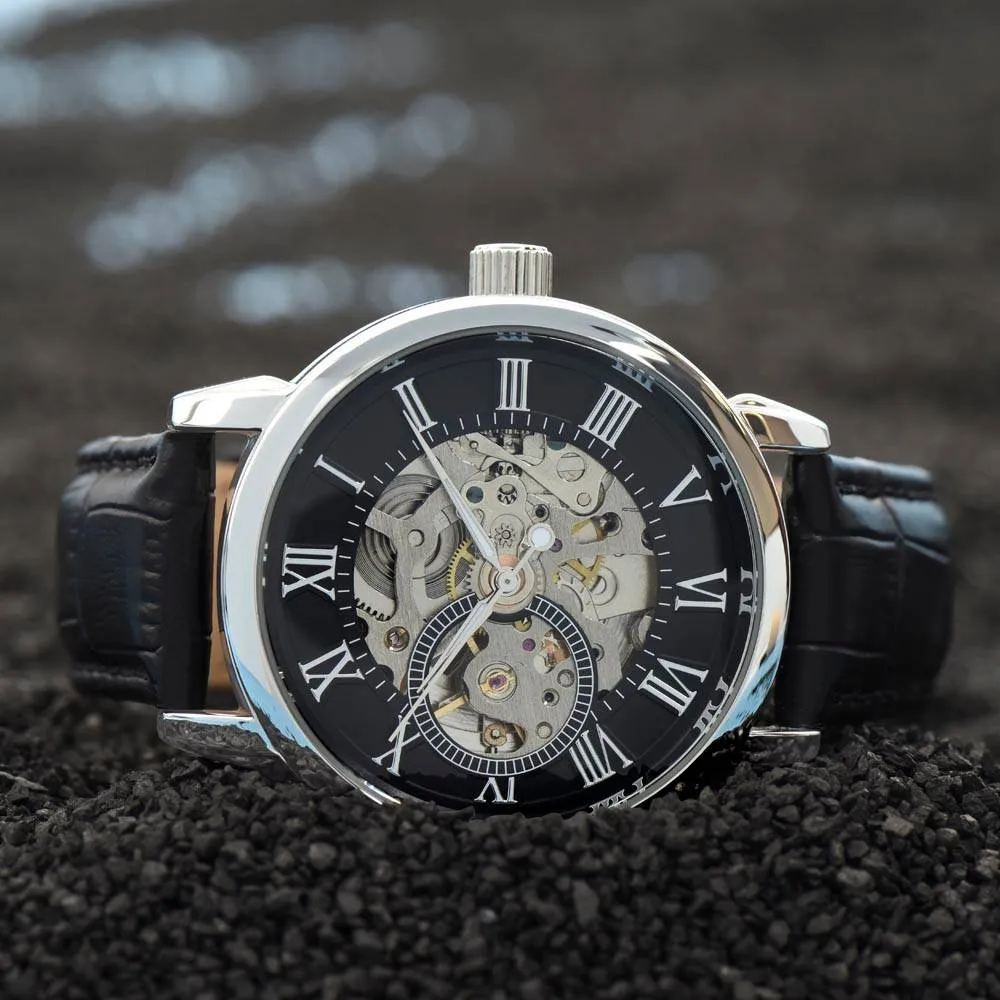 Gift for Dad Father's Day Gifts Openwork Watch Personal Message for Dad from Daughter or Son