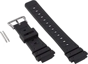 Gilden 18mm Black Polyurethane Long Watch Strap 017280, fits Casio G-Shock watches