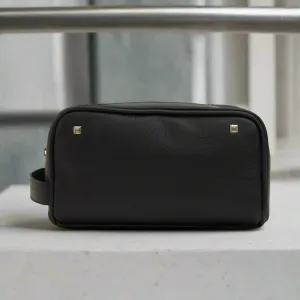 Godfrey - Minimalistic Leather Bag - Black