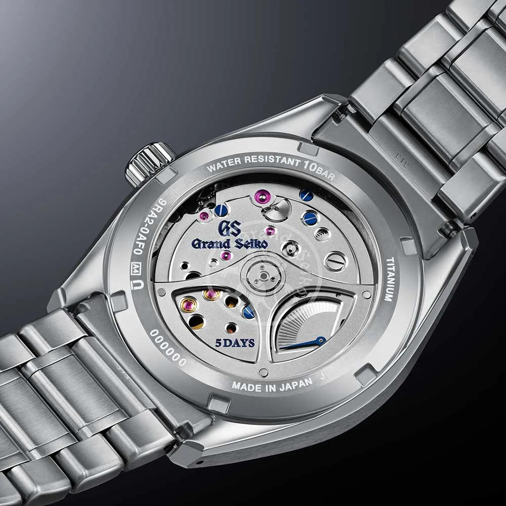 Grand Seiko Evolution 9 Spring Drive Suwa Lake 40mm Blue Dial Titanium Gents Watch SLGA019G