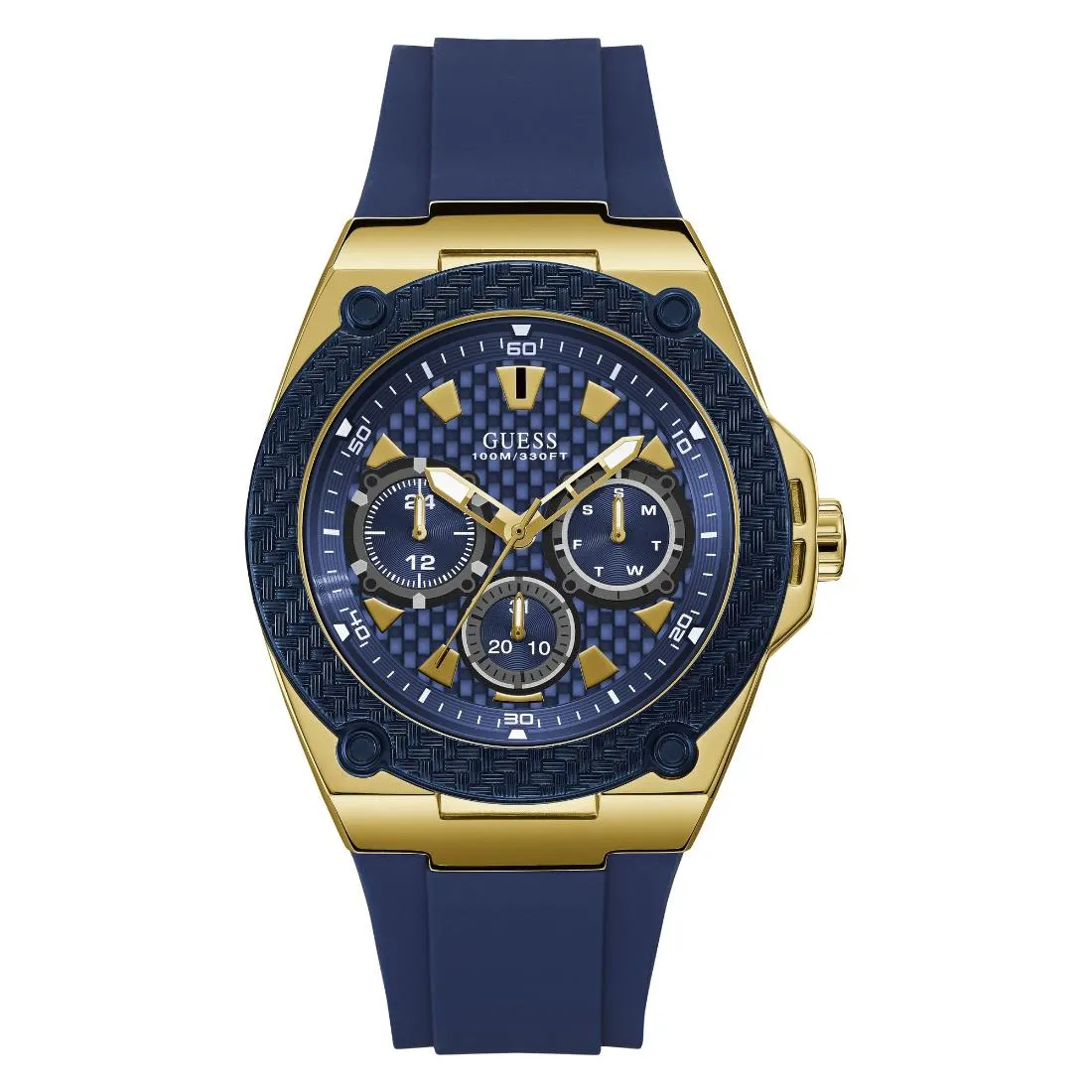 Guess Sport 45 mm Size Blue Dial Men Chronograph Watch - U1049G9