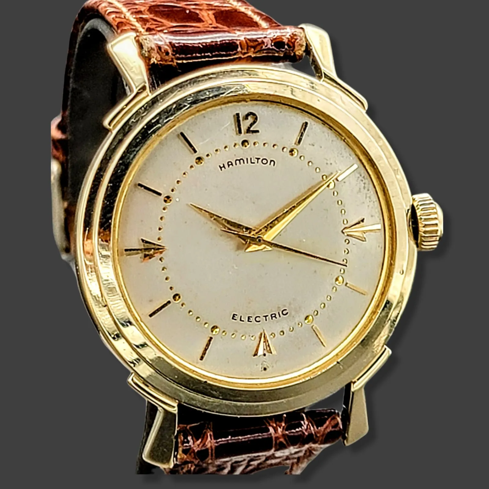 HAMILTON Electric 505 "Van Horn" Watch 14K GOLD