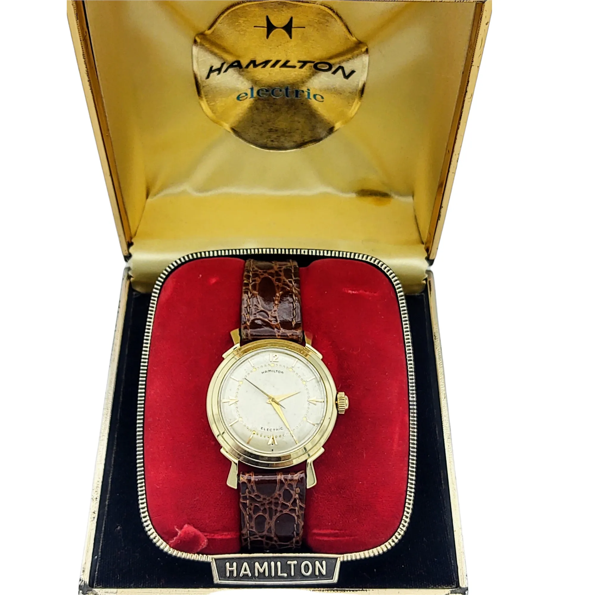 HAMILTON Electric 505 "Van Horn" Watch 14K GOLD