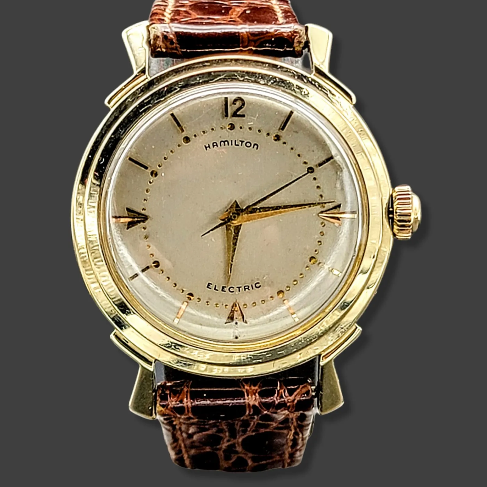 HAMILTON Electric 505 "Van Horn" Watch 14K GOLD