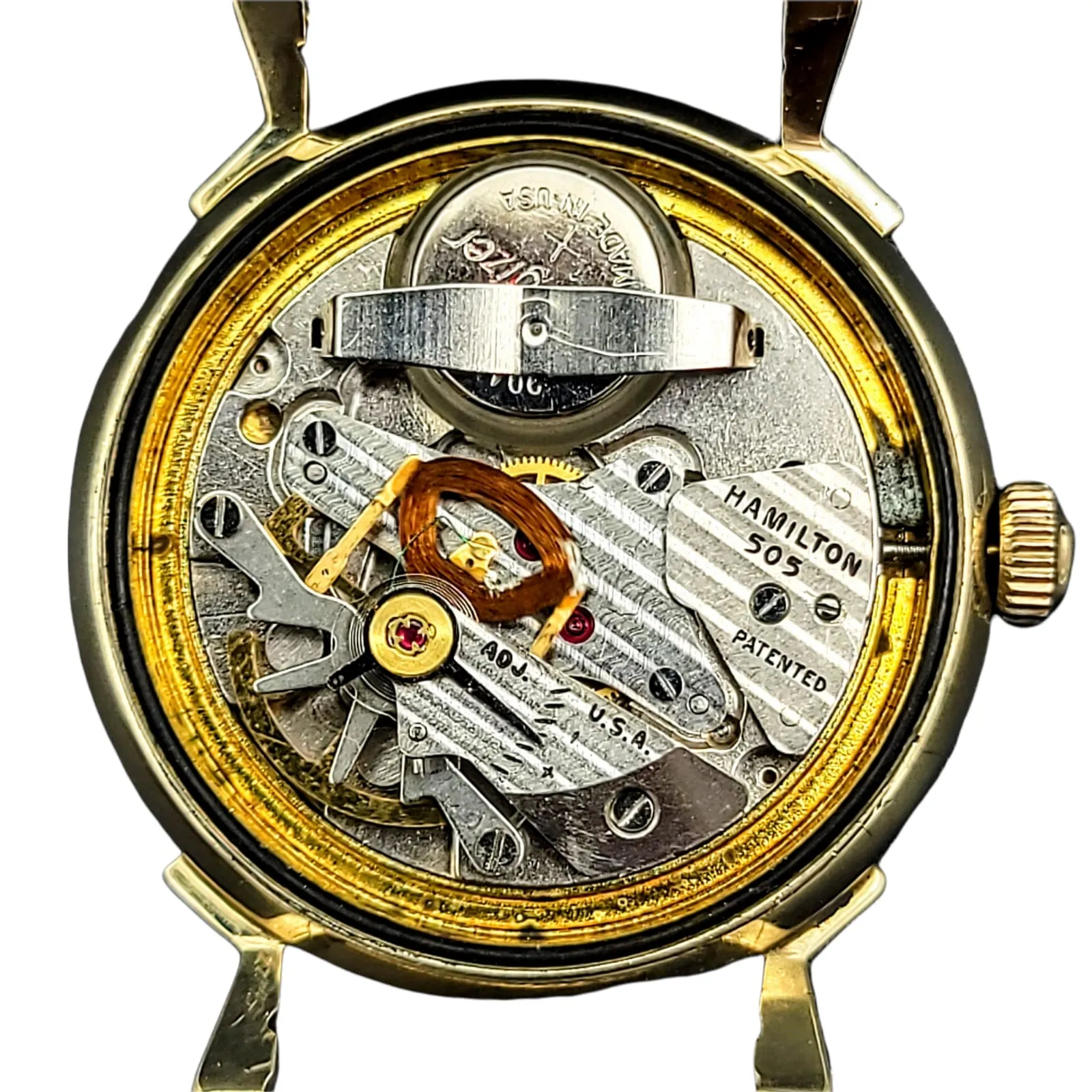 HAMILTON Electric 505 "Van Horn" Watch 14K GOLD