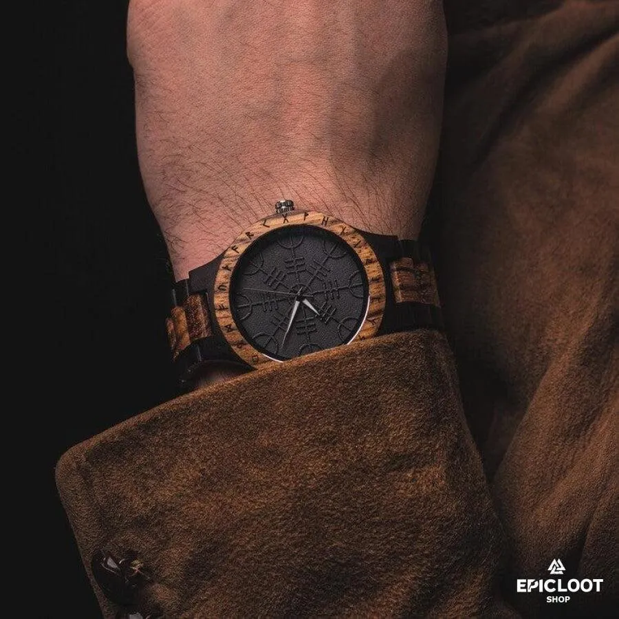 Helm Of Awe Aegishjalmr Wooden Watch