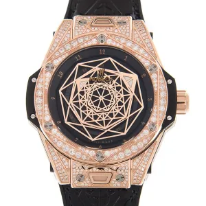Hublot Big Bang Sang Bleu Automatic Diamond Black Dial Ladies Watch 465.OS.1118.VR.1704.MXM18