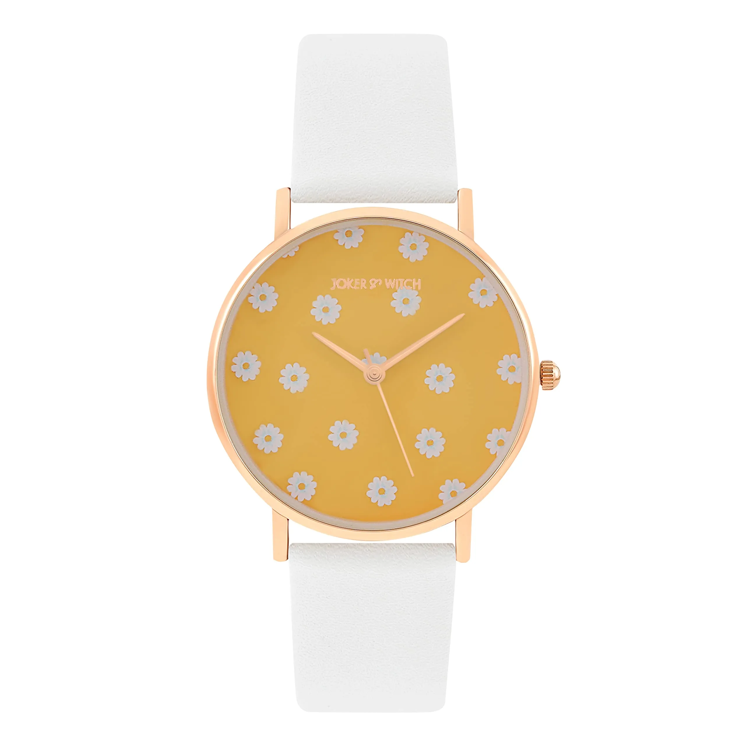 Joker & Witch Summer Sunshine White PU Strap Watch