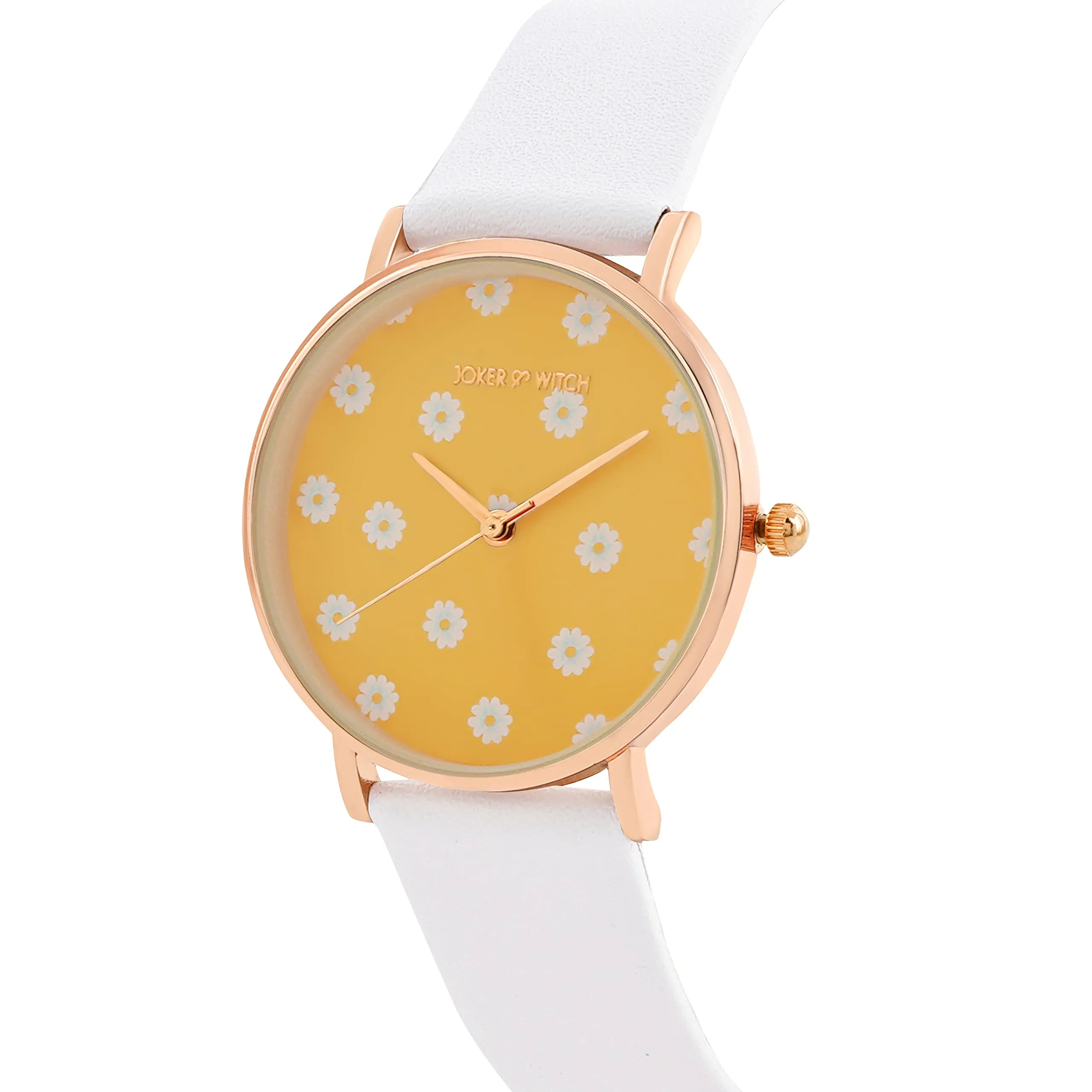 Joker & Witch Summer Sunshine White PU Strap Watch