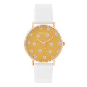 Joker & Witch Summer Sunshine White PU Strap Watch